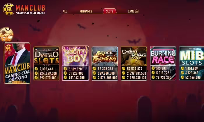 Slots game tại Manclub